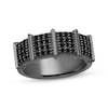 Thumbnail Image 1 of Ink & Ice Men's Black Multi-Diamond Ring 3/8 ct tw Black Rhodium-Plated Sterling Silver