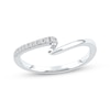 Thumbnail Image 1 of Diamond Swirl Anniversary Ring 1/15 ct tw 10K White Gold