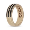 Thumbnail Image 2 of Neil Lane Men’s Black Diamond Hammered Wedding Band 1/2 ct tw 14K Yellow Gold