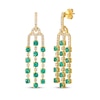 Thumbnail Image 1 of Le Vian Vault Emerald Chandelier Earrings 3/4 ct tw Diamonds 14K Honey Gold