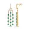 Thumbnail Image 3 of Le Vian Vault Emerald Chandelier Earrings 3/4 ct tw Diamonds 14K Honey Gold