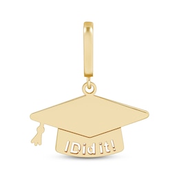 Charmed Memories Graduation Cap &quot;I Did It!&quot; Charm 10K Yellow Gold