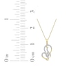 Thumbnail Image 5 of Arabic &quot;Grandma&quot; Diamond Tilted Heart Necklace 1/5 ct tw 10K Yellow Gold 18&quot;