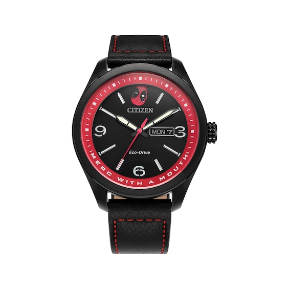 Citizen Marvel Here Comes Deadpool Men's Watch AW0145-02W