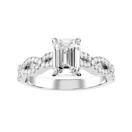 Emerald Cut Diamond Bridal Ring