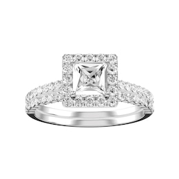 Princess Cut Diamond Bridal Ring and Matching Band