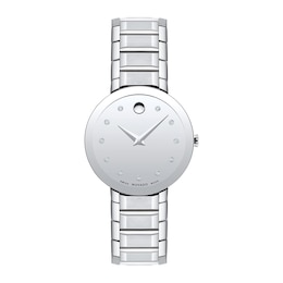 Movado Sapphire Stainless Steel Women's Watch 607548