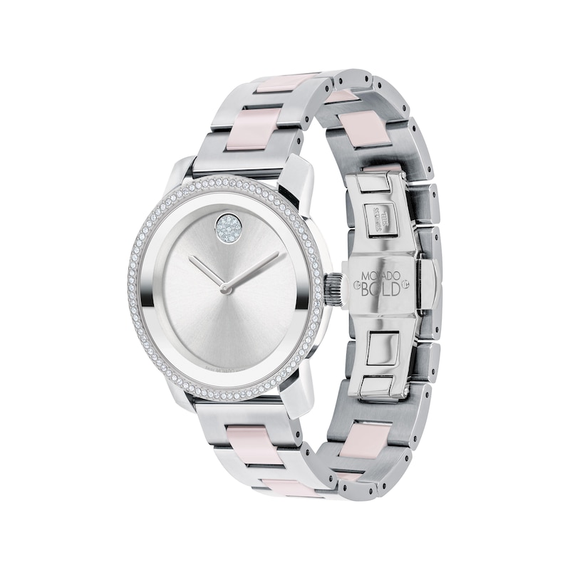 Main Image 2 of Movado BOLD Ceramic & Stainless Steel Women's Watch 3600784