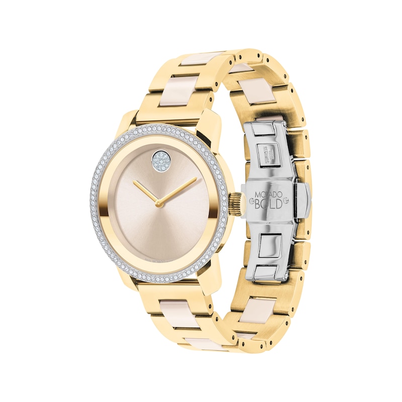 Main Image 2 of Movado BOLD Ceramic & Ion-Plated Stainless Steel Women's Watch 3600785