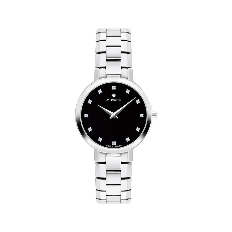 Main Image 1 of Movado Faceto Diamond Marker Women's Watch 0607866