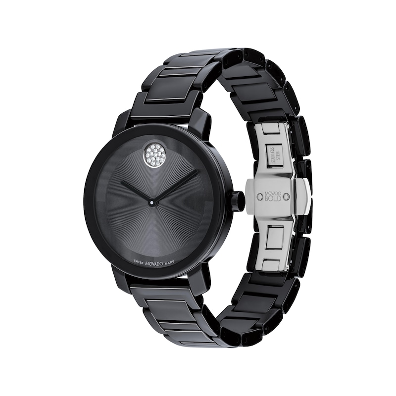 Main Image 2 of Movado BOLD Evolution 2.0 Black Ceramic Women's Watch 3601235