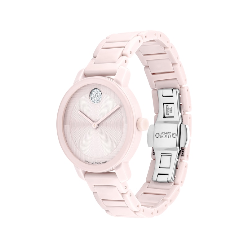 Main Image 2 of Movado BOLD Evolution 2.0 Pink Ceramic Women's Watch 3601234