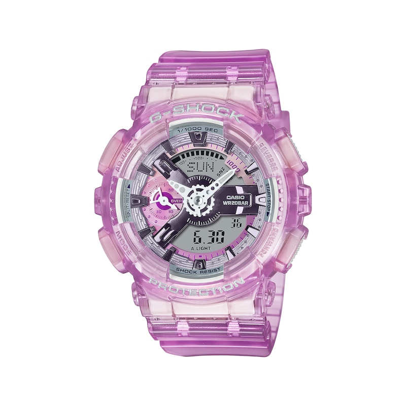 Casio G Shock Lavender Analog Digital Women's Watch GMAS110VW-4A