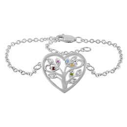 Birthstone Family & Mother's Tree Bracelet (1-5 Stones)