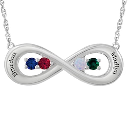 Birthstone Family & Mother's Infinity Pendant