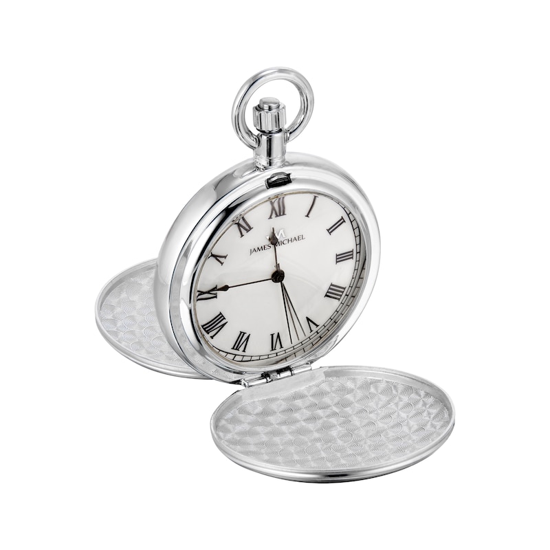 Main Image 1 of James Michael Men's Double-Cover Pocket Watch PQA011147W