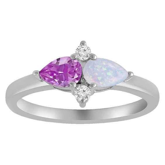 Birthstone Couple's Ring
