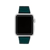 Thumbnail Image 1 of COACH Emerald Green Silicone Women's Apple Watch Strap 14700256