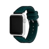 Thumbnail Image 2 of COACH Emerald Green Silicone Women's Apple Watch Strap 14700256