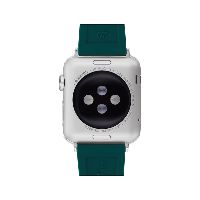 Main Image 3 of COACH Emerald Green Silicone Women's Apple Watch Strap 14700256