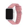 Thumbnail Image 2 of COACH Dark Pink Silicone Women's Apple Watch Strap 14700266