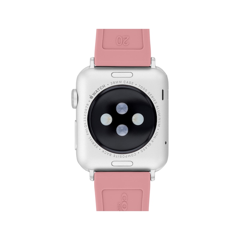 Main Image 3 of COACH Dark Pink Silicone Women's Apple Watch Strap 14700266