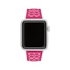 Thumbnail Image 1 of COACH Two-Tone Pink Silicone Women's Apple Watch Strap 14700287