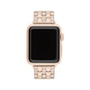 Thumbnail Image 1 of COACH Pavé Crystal Rose Gold-Tone Stainless Steel Women's Apple Watch Strap 14700263