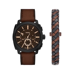 Fossil Machine Chronograph Men’s Watch Set FS6102SET