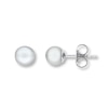 Thumbnail Image 1 of Cultured Pearl Earrings 14K White Gold