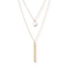 Thumbnail Image 4 of Layered Necklace Cultured Pearl 10K Yellow Gold