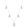 Thumbnail Image 1 of Cultured Pearl Drop Necklace 10K Yellow Gold 17.5&quot;