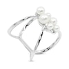 Thumbnail Image 2 of Cultured Pearl Cluster Ring Sterling Silver