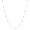 Thumbnail Image 0 of Cultured Pearl Station Necklace 10K White Gold 18"