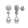 Thumbnail Image 1 of Cultured Pearl Dangle Earrings Sterling Silver