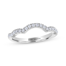 THE LEO Diamond Round-Cut Wedding Band 1/4 ct tw 14K White Gold