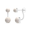 Thumbnail Image 0 of Cultured Pearl Front-Back Earrings Sterling Silver