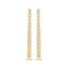 Thumbnail Image 2 of Unstoppable Love Diamond Channel Double Hoop Earrings 1/2 ct tw 10K Yellow Gold