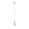 Thumbnail Image 1 of Cultured Pearl Lariat Necklace 10K Yellow Gold 20&quot;