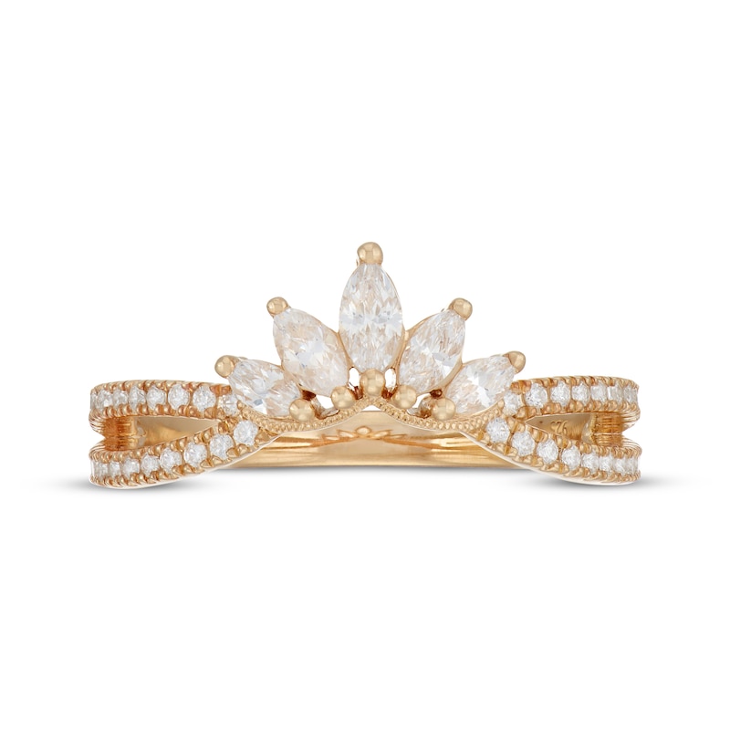 Main Image 3 of Neil Lane Premiere Marquise-Cut Diamond Anniversary Band 5/8 ct tw 14K Yellow Gold