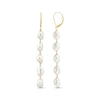 Thumbnail Image 1 of Briolette Cultured Pearl Drop Earrings 10K Yellow Gold