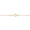 Thumbnail Image 4 of Solid Diamond-Cut Mirror Chain Trio Heart Necklace 10K Yellow Gold 18&quot;