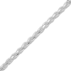 Thumbnail Image 2 of Diamond-Cut Rope Chain Necklace Solid Sterling Silver 20&quot;