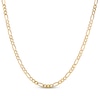 Thumbnail Image 1 of Solid Diamond-Cut Figaro Chain Necklace 14K Yellow Gold 22&quot;