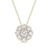 Thumbnail Image 1 of Lab-Grown Diamonds by KAY Flower Necklace 1 ct tw 14K Yellow Gold 18&quot;