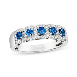 Le Vian Sapphire Ring 1/4 ct tw Diamonds Platinum