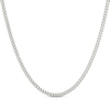 Thumbnail Image 0 of Hollow Cuban Curb Chain Necklace 3.75mm 10K White Gold 24"