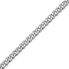 Thumbnail Image 2 of Hollow Cuban Curb Chain Necklace 3.75mm 10K White Gold 24"