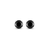 Thumbnail Image 2 of Round-Cut Black Diamond Solitaire Stud Earrings 3 ct tw 10K White Gold (I3)