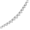 Thumbnail Image 2 of Diamond Riviera Necklace 3 ct tw 10K White Gold 17&quot;